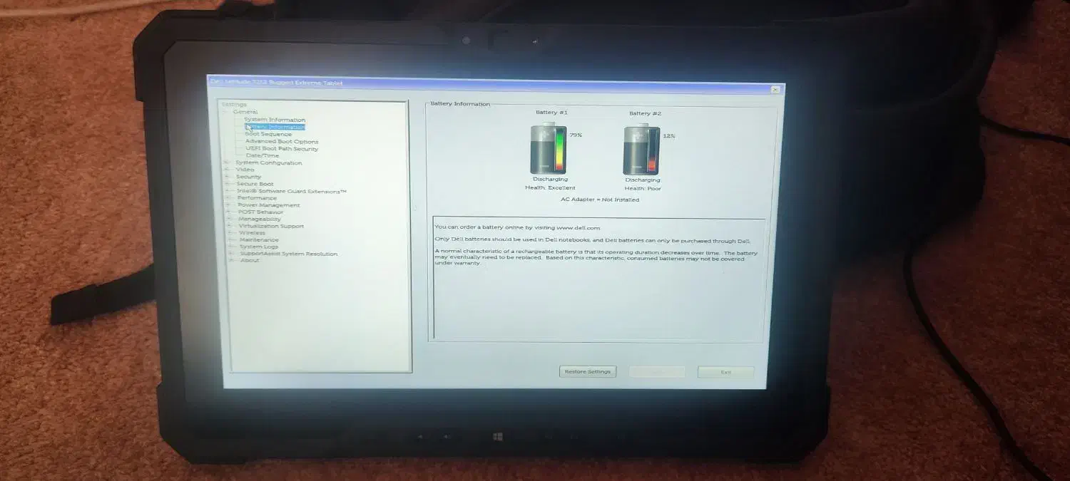 Dell Latitude Rugged 7212 تبلت صنعتی مقاوم|رایانه همراه|کازرون, |دیوار