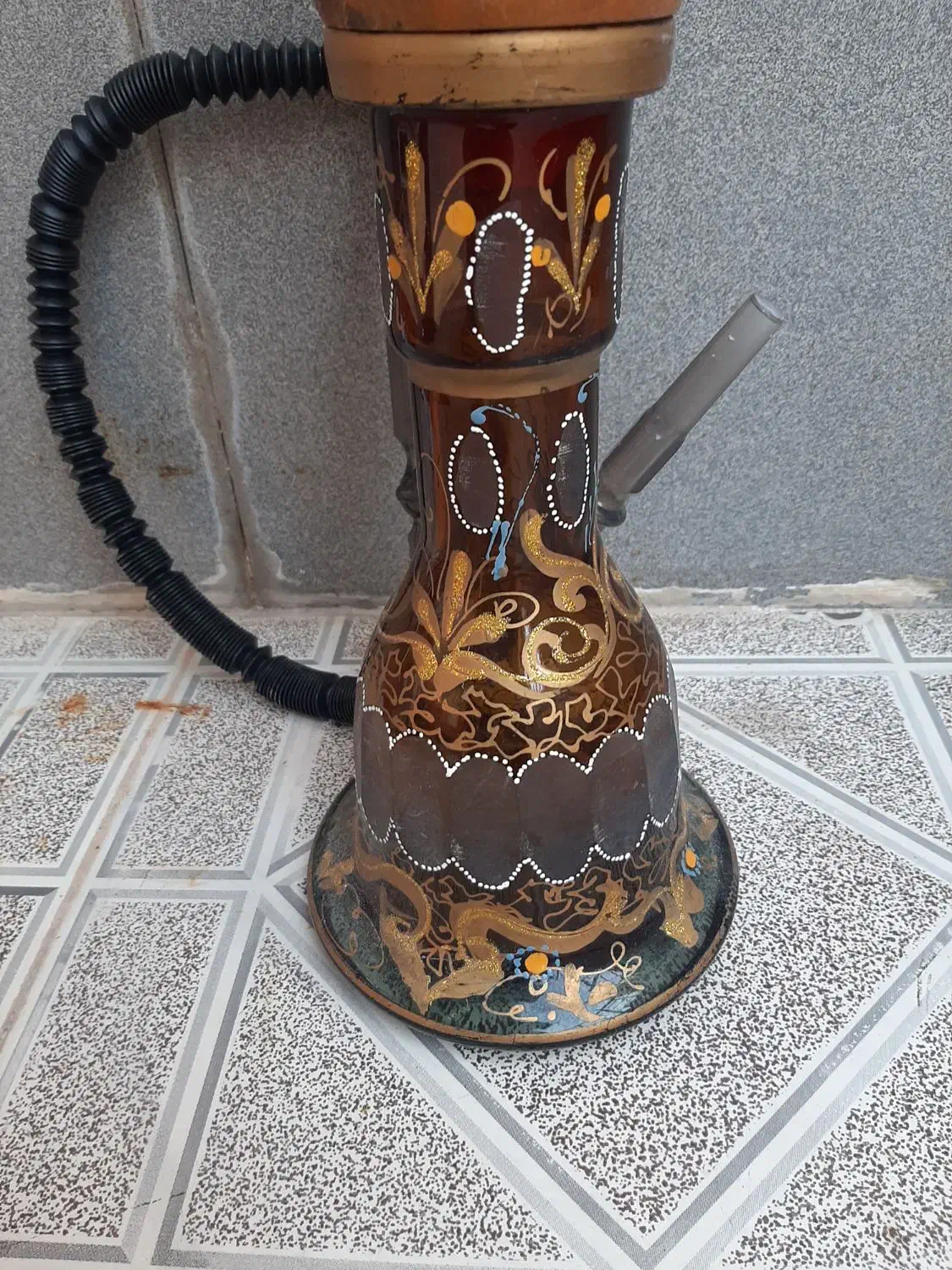 قلیون میوه ای با چوب  و شیشه ای|کلکسیون و سرگرمی|لامرد, |دیوار