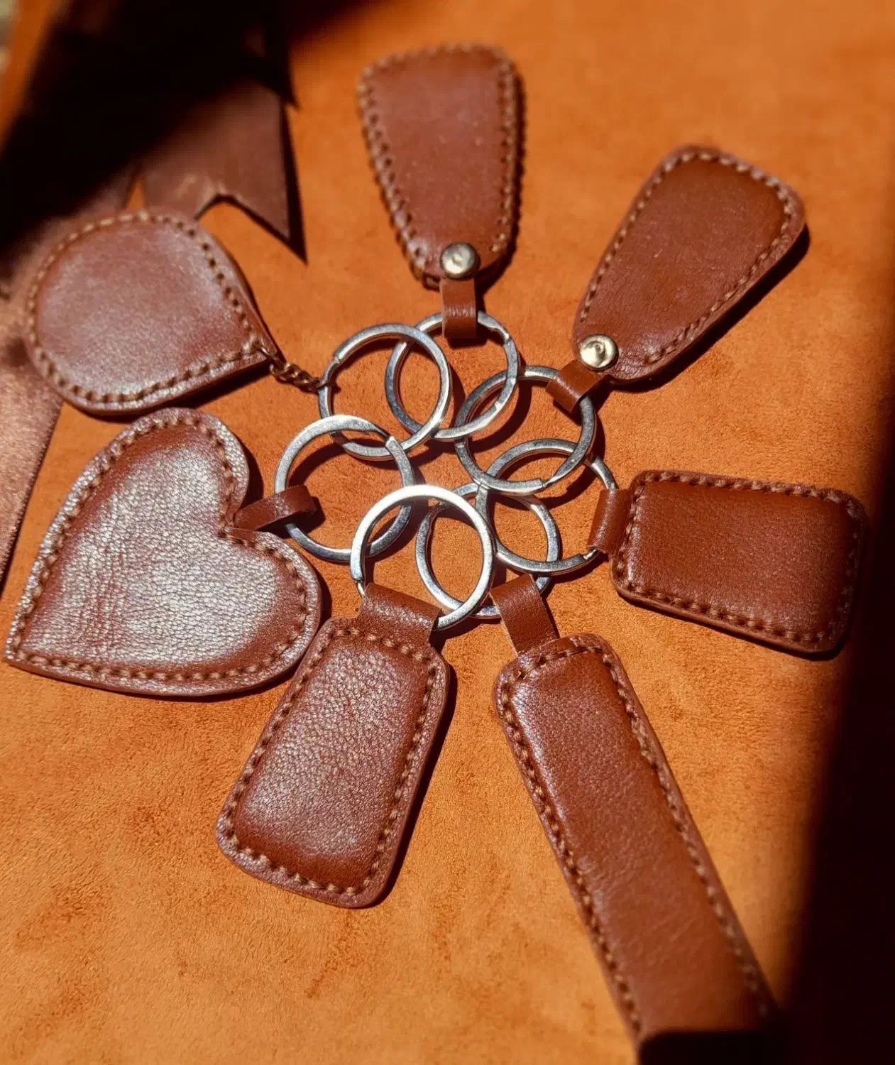 جا کلیدی چرم طبیعی|کیف، کفش، کمربند|اردبیل, |دیوار