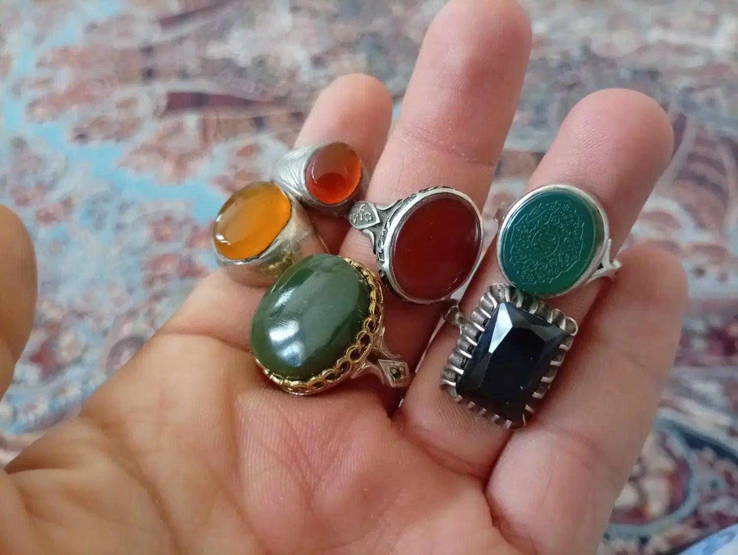 انگشتر نقره|جواهرات|اردکان, |دیوار