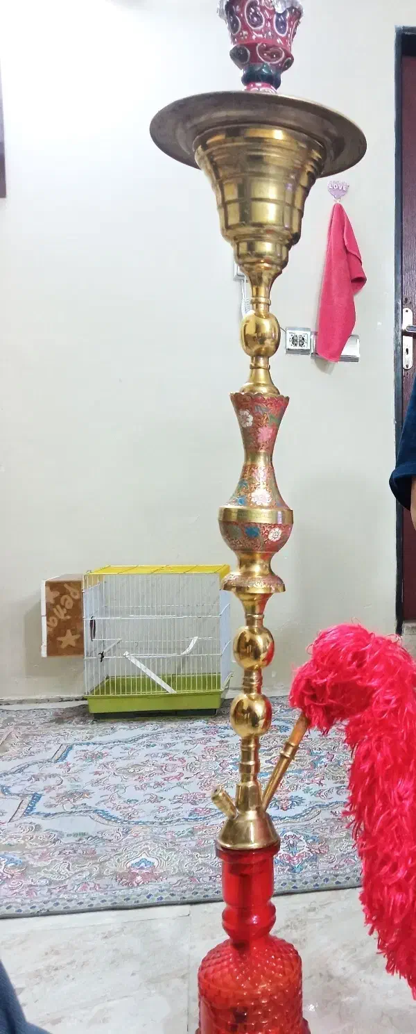 قلیون  بزرگ عربی قدیمی قلم کاری شد معاوضه|زیورآلات و اکسسوری|محمدشهر, محمدشهر|دیوار