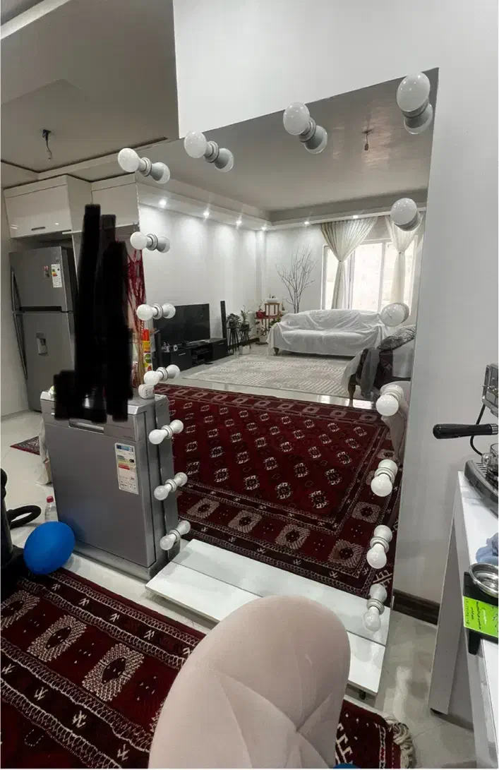 آینه قدی چرخ دار هالیوودی|آینه|گنبد کاووس, |دیوار