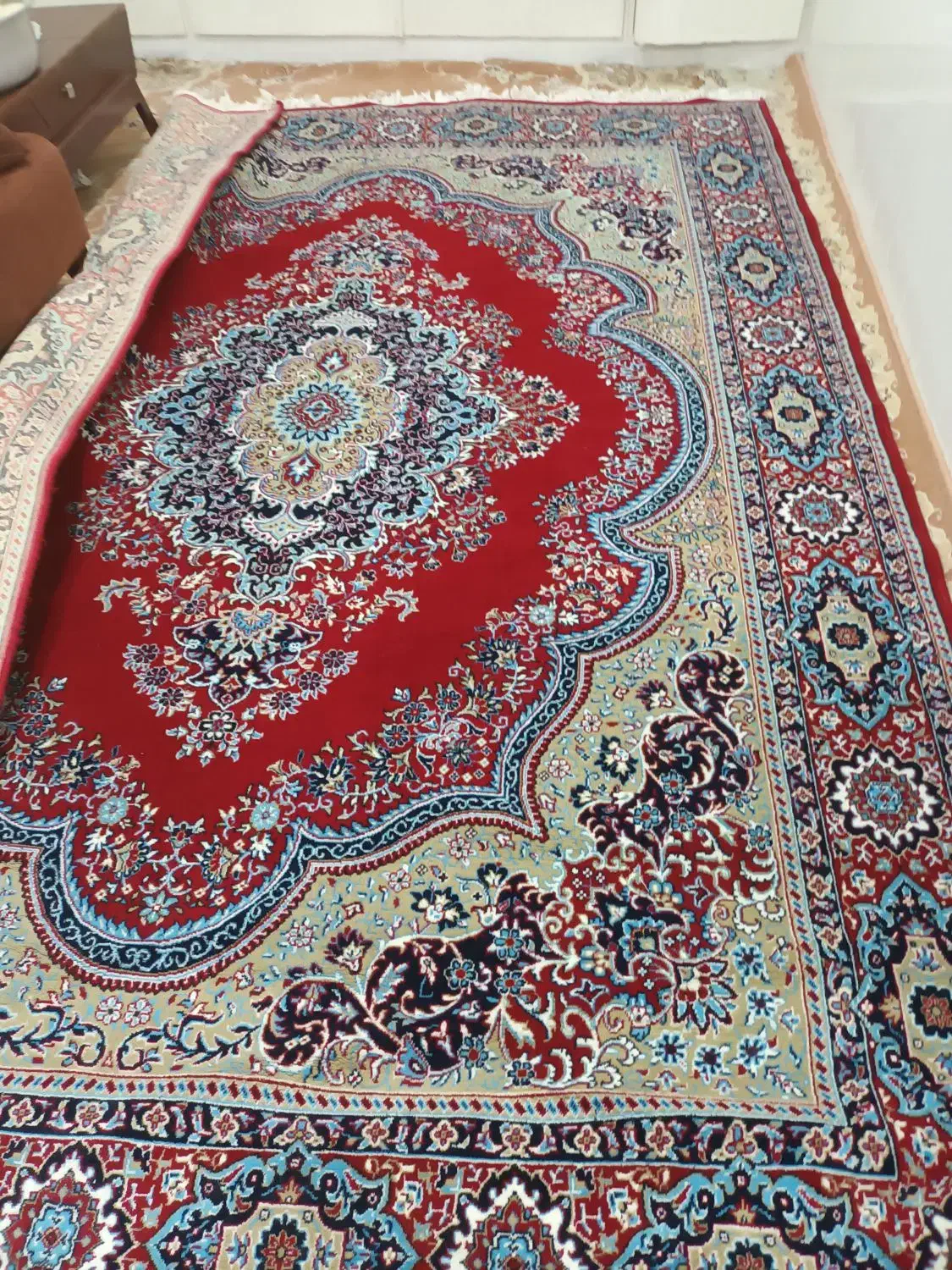 یک تخته فرش ۹متری شسته شده سالم|فرش|تهران, دریاچه شهدای خلیج فارس|دیوار