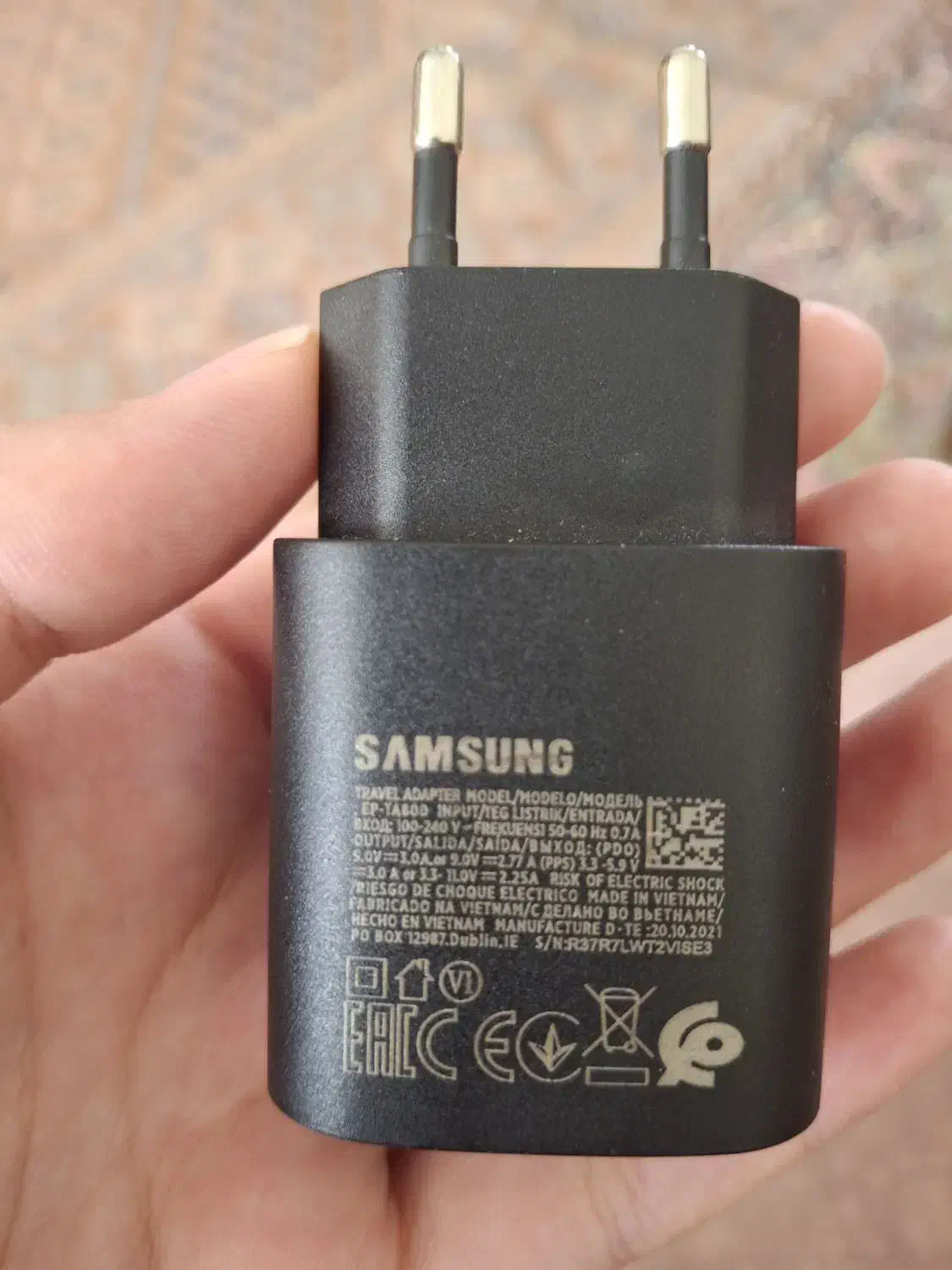 شارژر ۲۵ وات اورجینال سامسونگ|لوازم جانبی موبایل و تبلت|کرمان, |دیوار