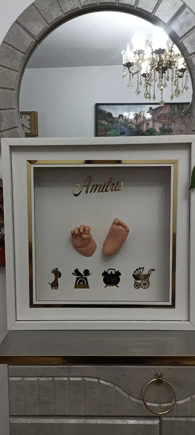 یادگاری دست و پا کودک|مجسمه، تندیس، ماکت|کرج, گلشهر|دیوار