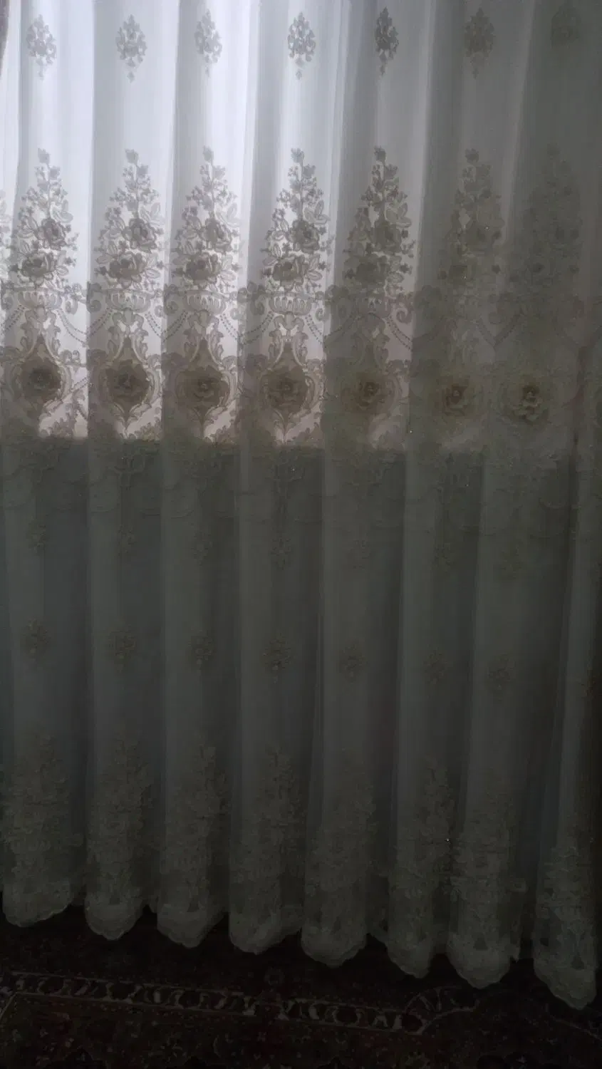 پرده حریر درحدنو ۹متر|پرده، رانر، رومیزی|کارون, |دیوار