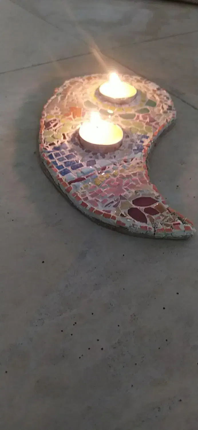 جاشمعی و گلدان کوچک|صنایع دستی و سایر لوازم تزئینی|مشکین‌دشت, |دیوار