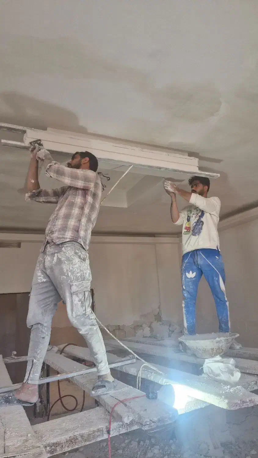 گچ‌کاری گچ بری ابزار سفید کار|خدمات پیشه و مهارت|مشهد, رده|دیوار
