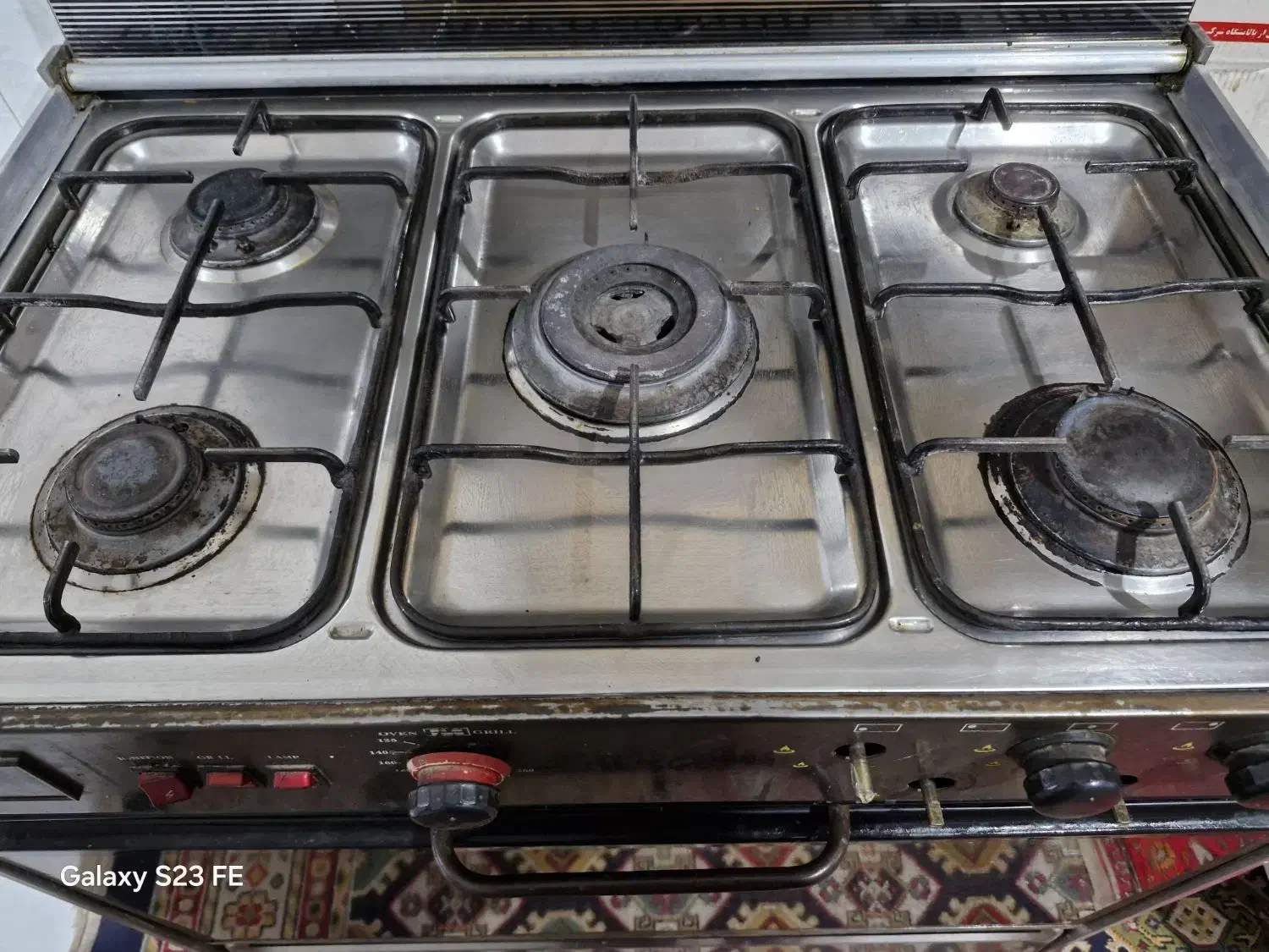 گاز فر دار سالم ۵شعله|اجاق گاز و لوازم برقی پخت‌وپز|ایرانشهر, |دیوار