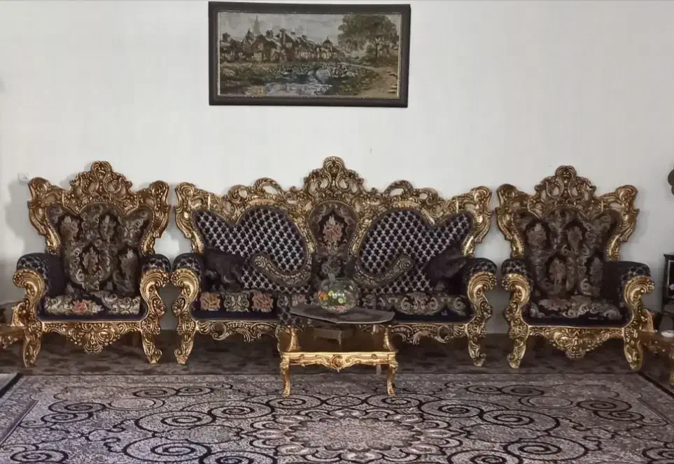 فروش مبل سلطنتی بوفه ساعت|مبلمان خانگی و میز عسلی|دورود, |دیوار