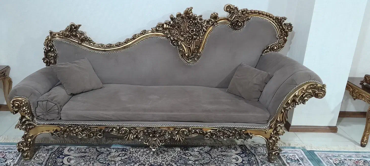 مبلمان ۸ نفره سلطنتی|مبلمان خانگی و میز عسلی|بجنورد, |دیوار