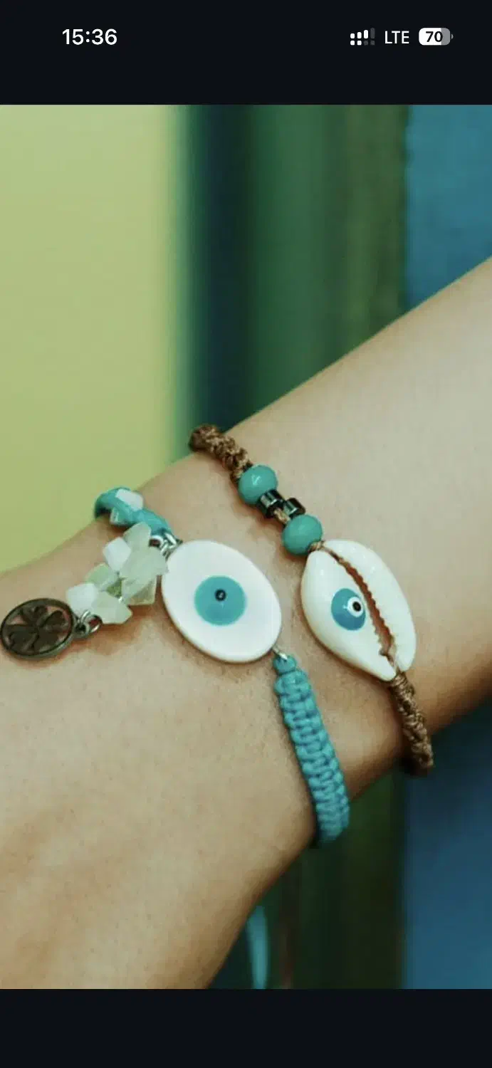 مکرومه چشم نظر و مروارید|بدلیجات|سنندج, |دیوار