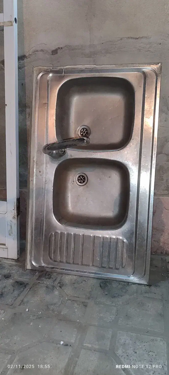 سینک ظرفشویی دوقلو|مصالح و تجهیزات ساختمان|گلبهار, شهر جدید گلبهار|دیوار