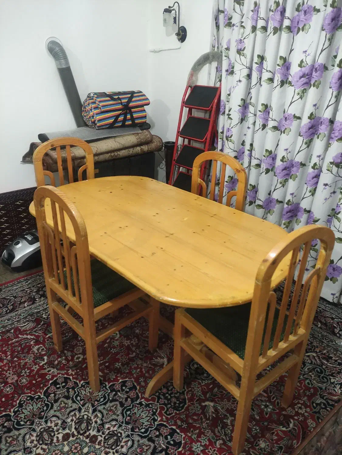 میز غذاخوری چهار نفره چوب نراد|میز و صندلی غذاخوری|بهشهر, |دیوار