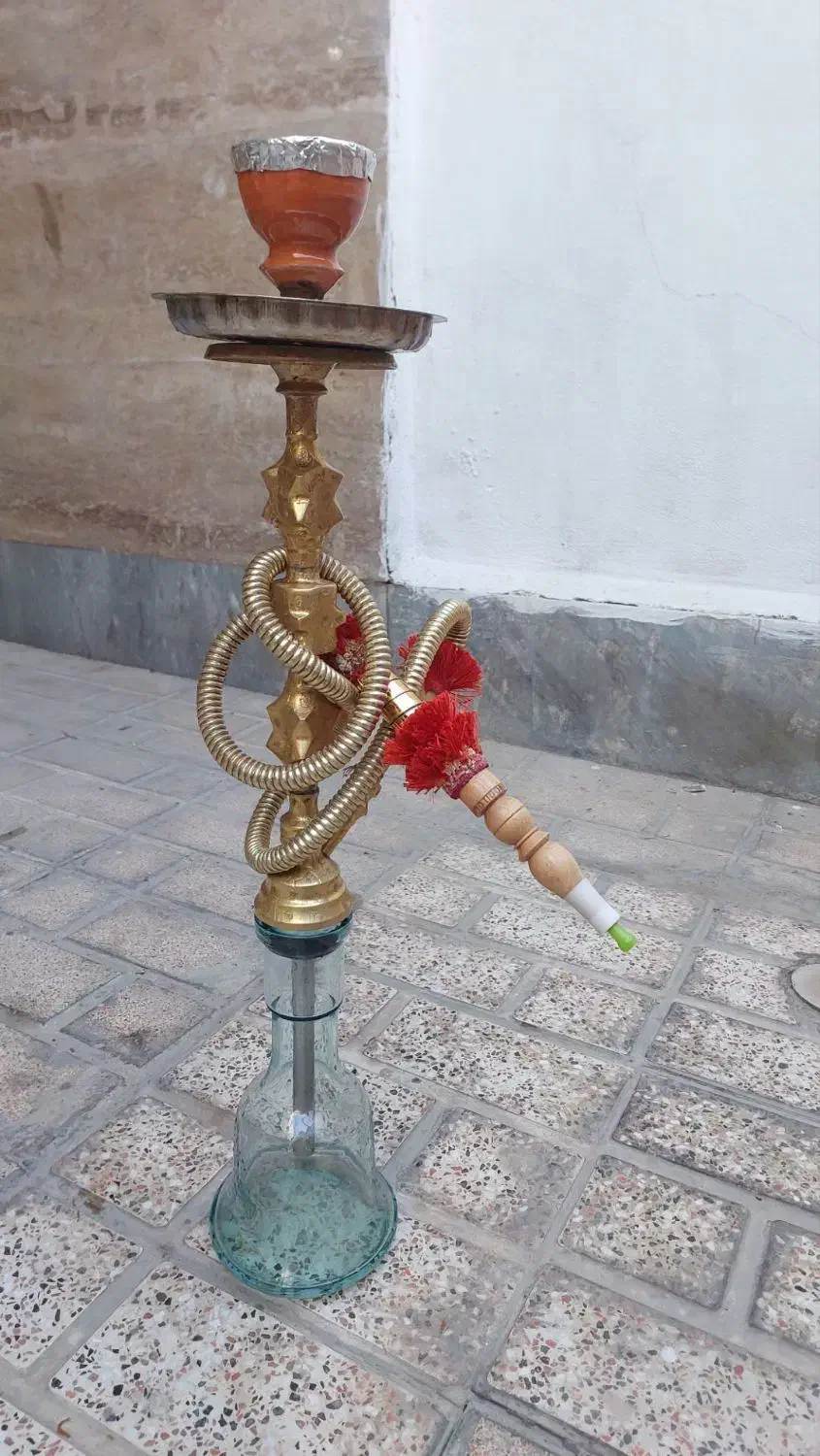 قلیان قلیون برنجی اصلی تو پر|کلکسیون و سرگرمی|قدس, شهر‌قدس|دیوار