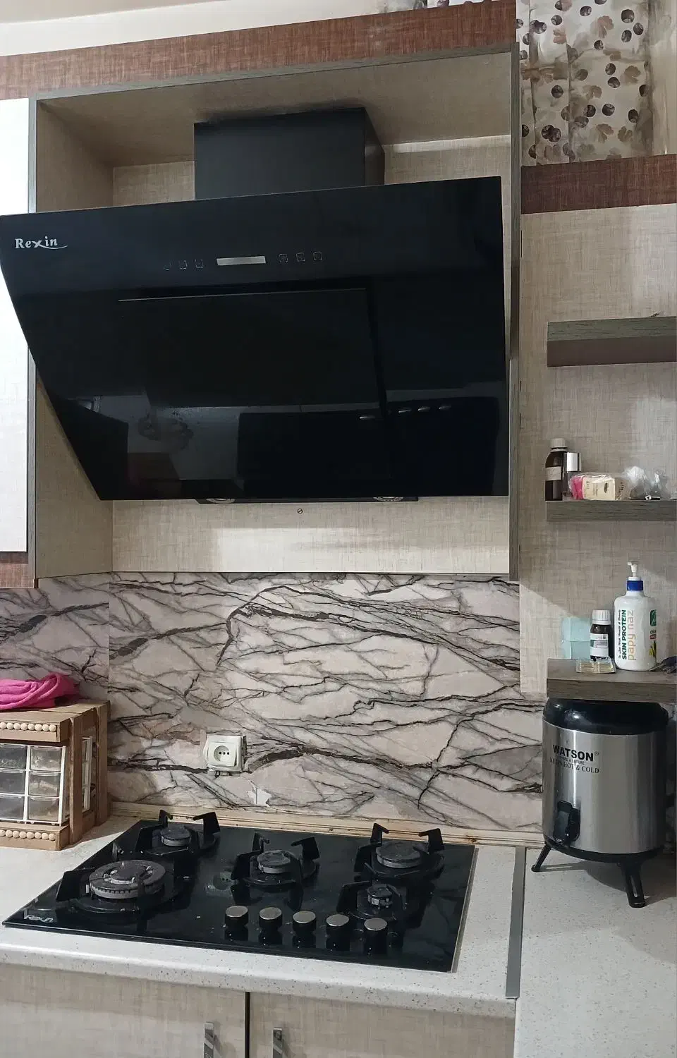 ست کابینت، سینک، گاز و هود|آب‌چکان و نظم‌دهنده ظروف|ری, شهرک نظامی|دیوار