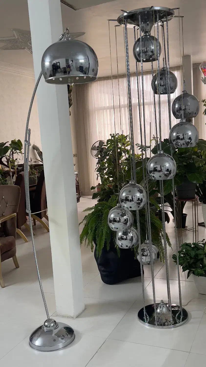 دو عدد اباژور طرح استیل|چراغ خواب و آباژور|ری, اقدسیه|دیوار