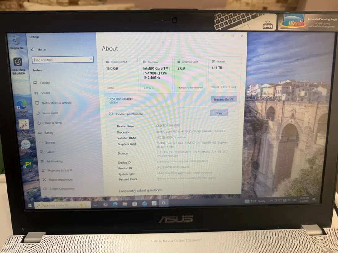 لپ تاپ ایسوس ASUS N56JN|رایانه همراه|مشهد, کوثر|دیوار