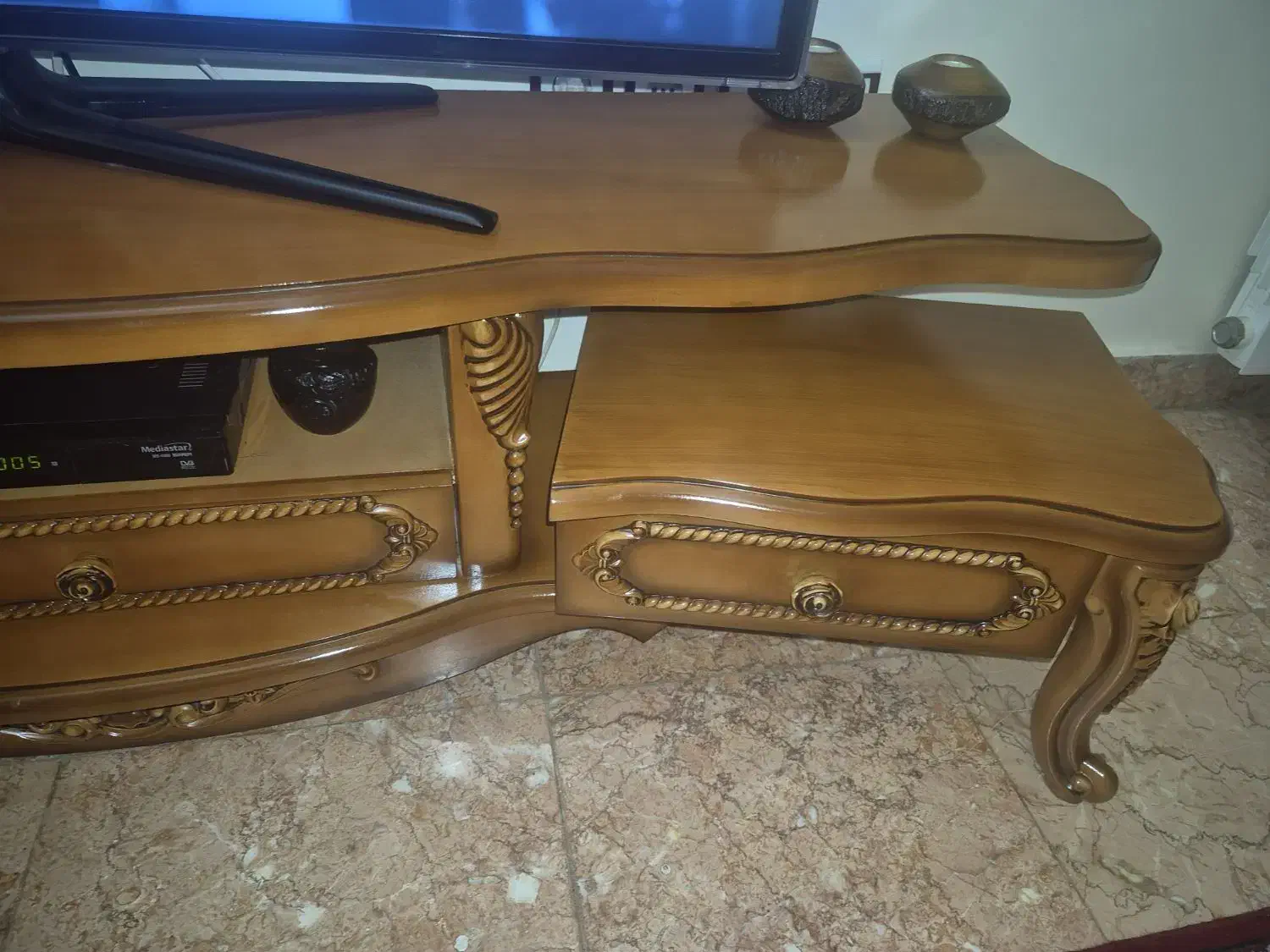 میز تلویزیون منبت سه تکه|میز تلویزیون|تهران, ستارخان|دیوار