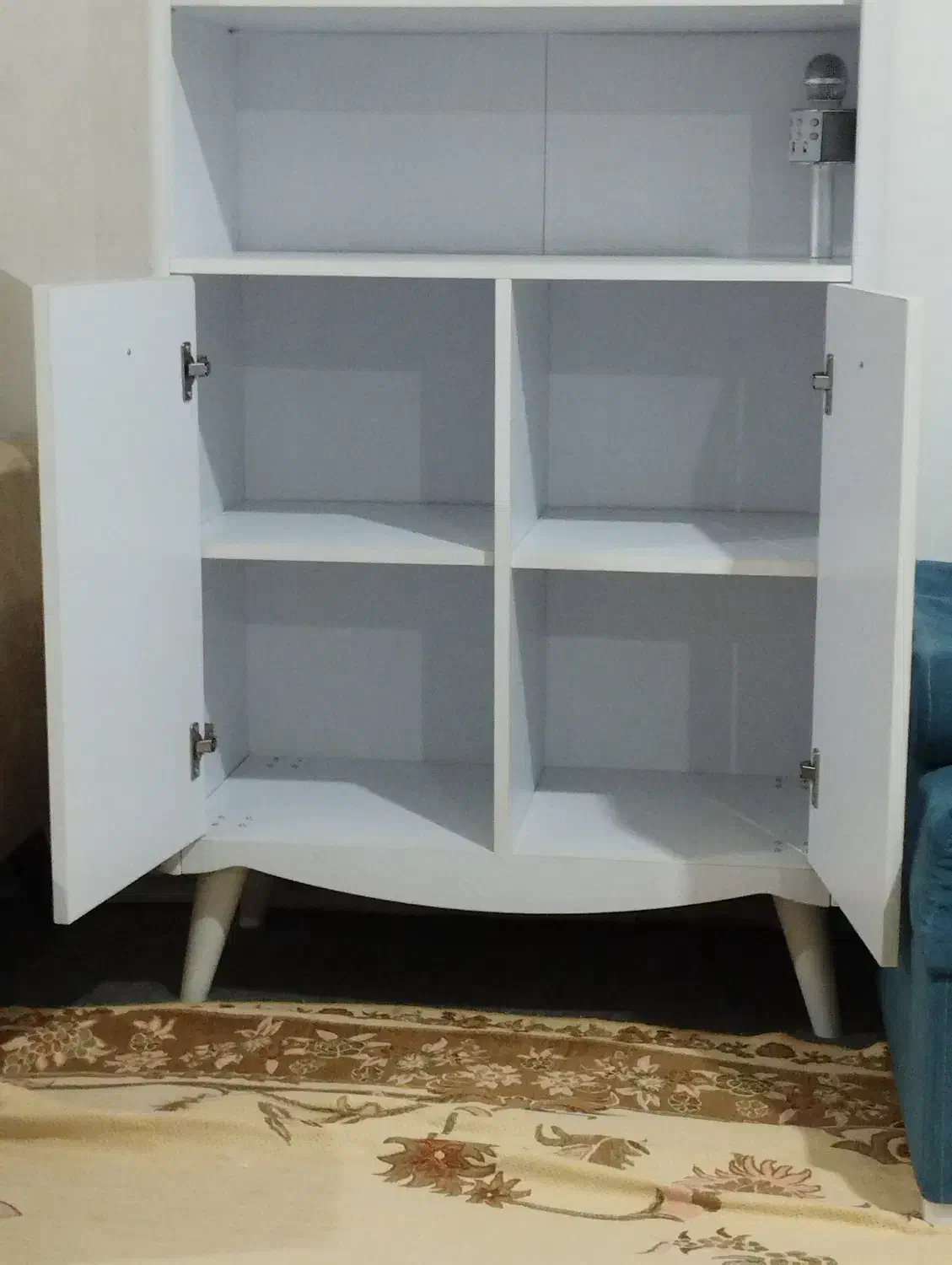 کتابخانه سفید نو یه ماهه خریداری شده|کتابخانه، شلف، قفسه‌های دیواری|اردبیل, |دیوار