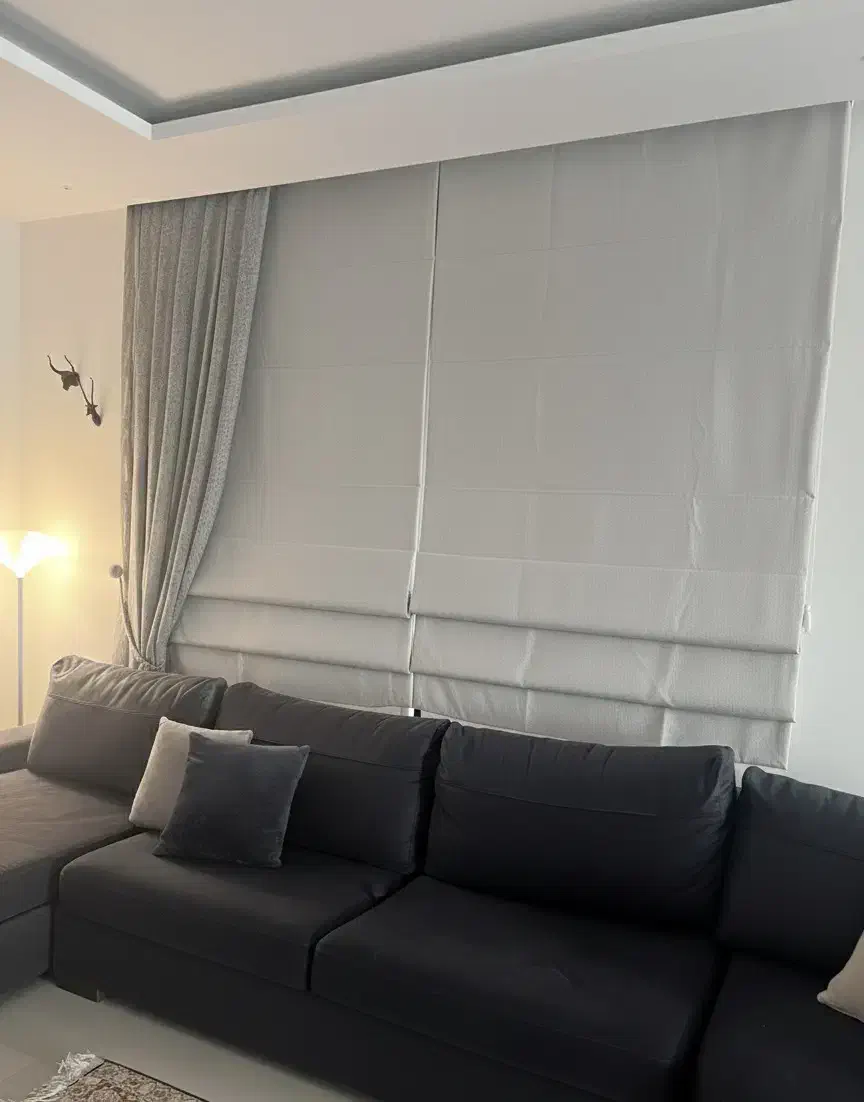 ۲ تا پرده رومن طوسی|پرده، رانر، رومیزی|تهران, قیطریه|دیوار