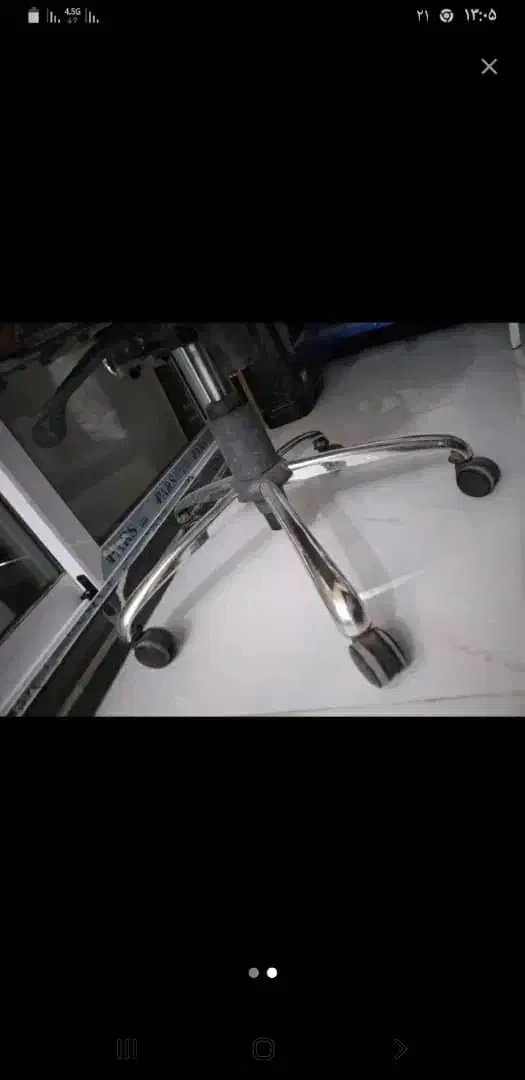 صندلی اداری پایه فلزی تشک دوبل|مبلمان اداری|برخوار, |دیوار