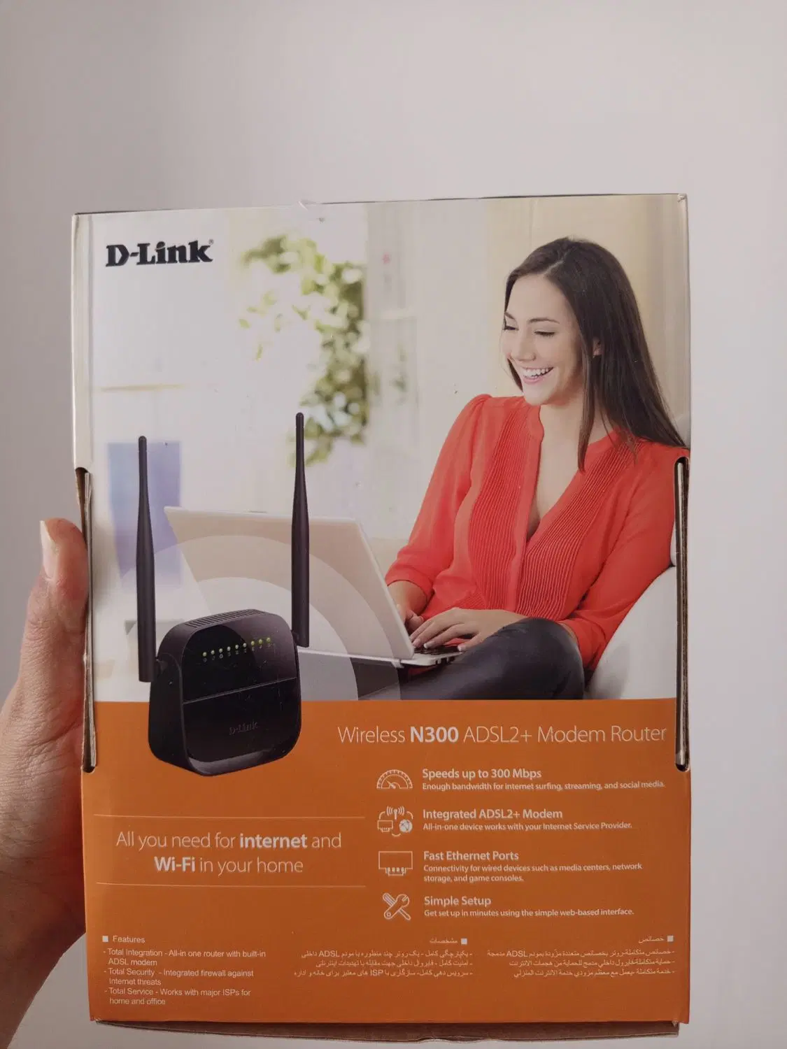 D-LINK.DSL-124.Wireless N300|مودم و تجهیزات شبکه|اهواز, کوی باهنر|دیوار