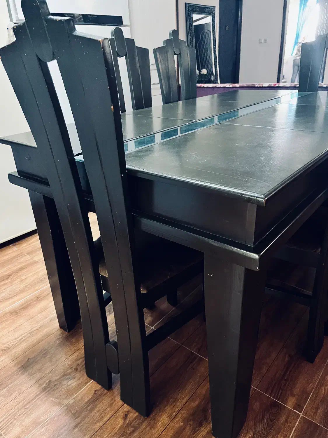 میز ناهارخوری و دو عدد مبل اشانتیون|میز و صندلی غذاخوری|قائم‌شهر, |دیوار