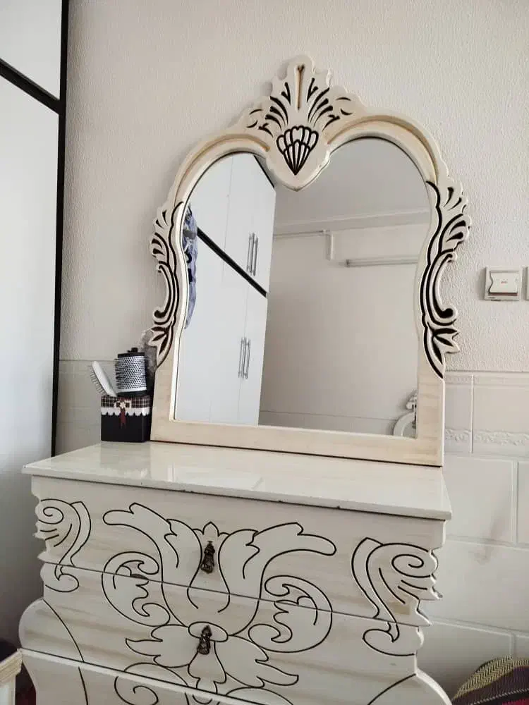 تخت خواب و میزآرایشی|تخت و سرویس خواب|داران, |دیوار