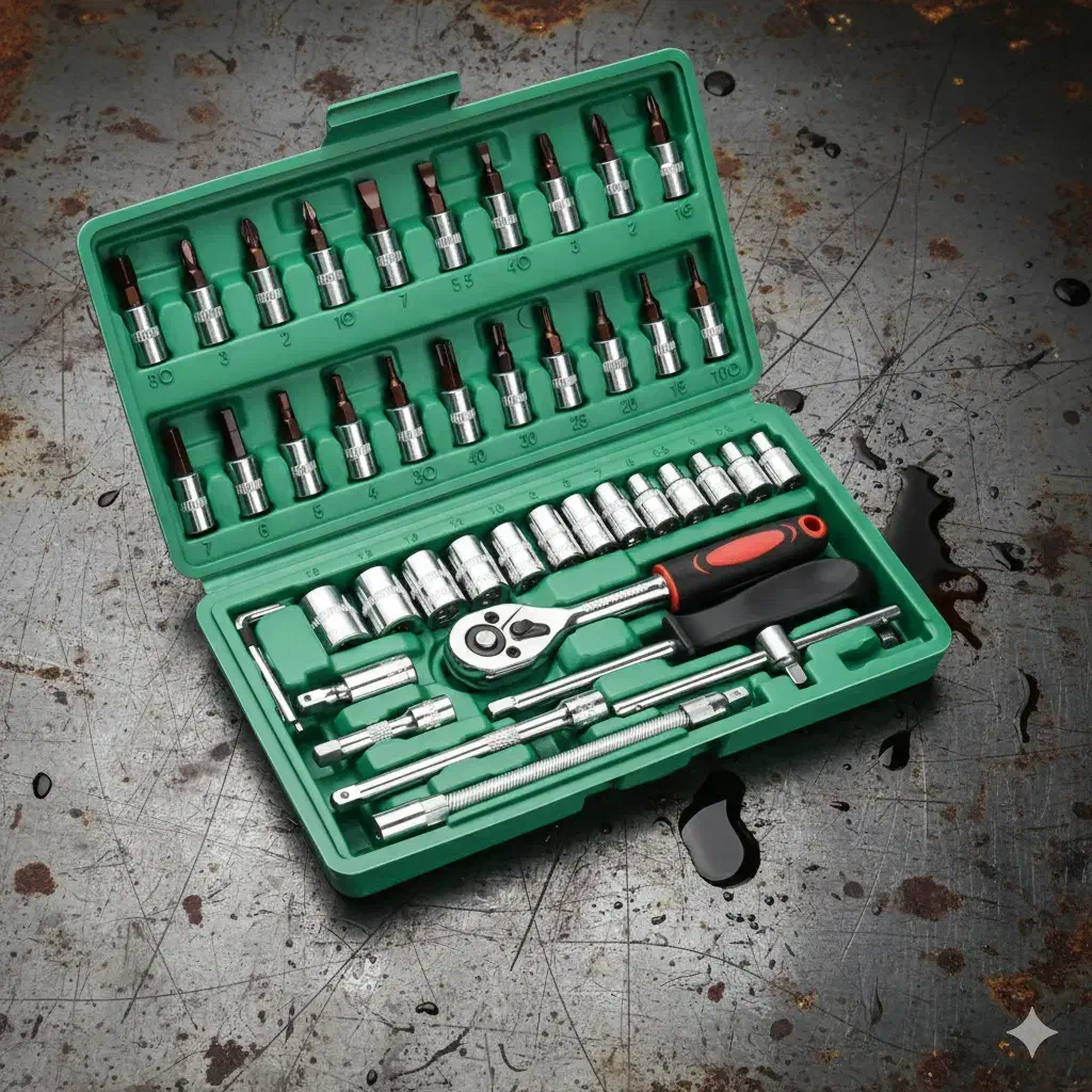 جعبه بکس ۴۵عددی MaxPro/قدرت دوام و صرفه در یک ست|ابزارآلات|کاشان, فاز ۱ ناجی آباد|دیوار