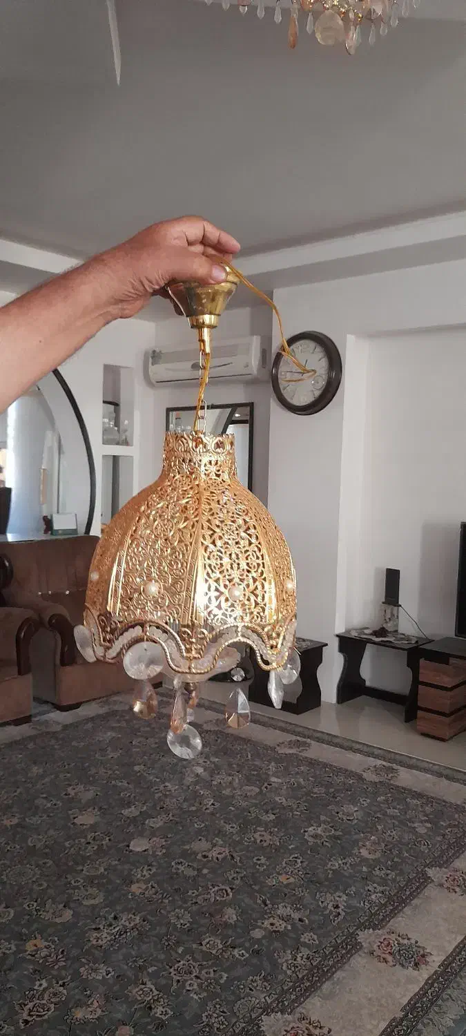 لوستر|لوستر و چراغ آویز|ساوه, |دیوار