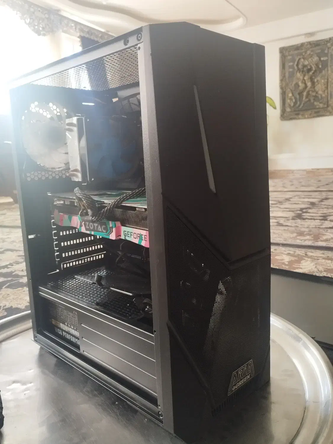 کیس گیمینگ ۷ رنگ RGB|رایانه رومیزی|خلخال, |دیوار