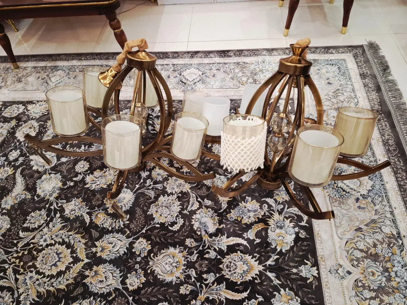 لوستر ۶ شاخه طرح برنز|لوستر و چراغ آویز|تهران, دکتر هوشیار|دیوار