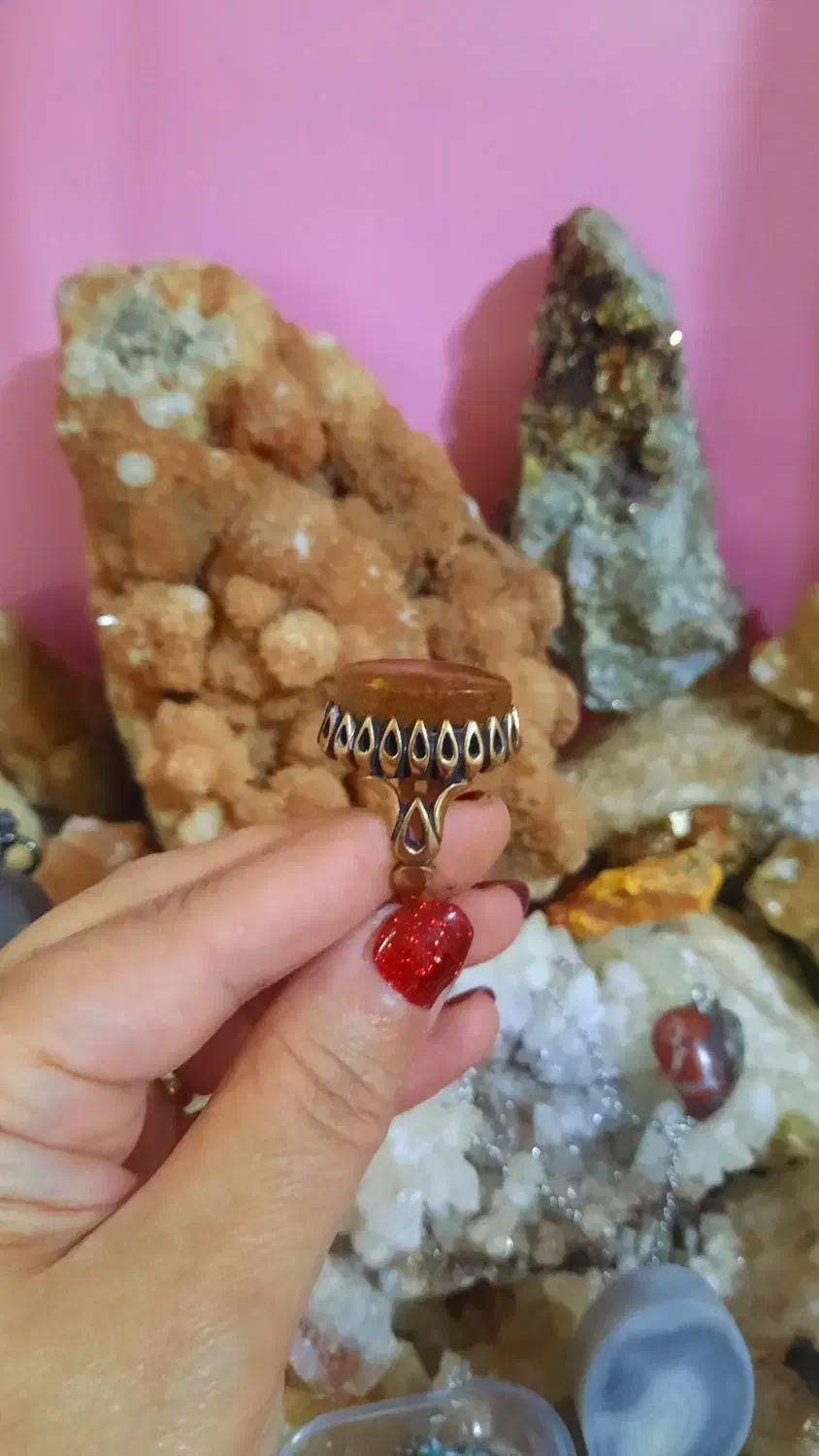 انگشتر مردانه، نگین جاسپرعقیق|بدلیجات|بندر انزلی, آذربایجان|دیوار