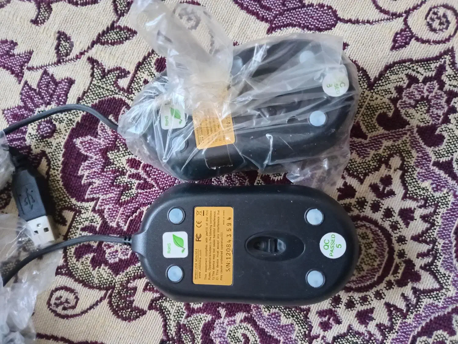 موس سیم دار نو ۲عدد|قطعات و لوازم جانبی رایانه|اصفهان, فروردین|دیوار