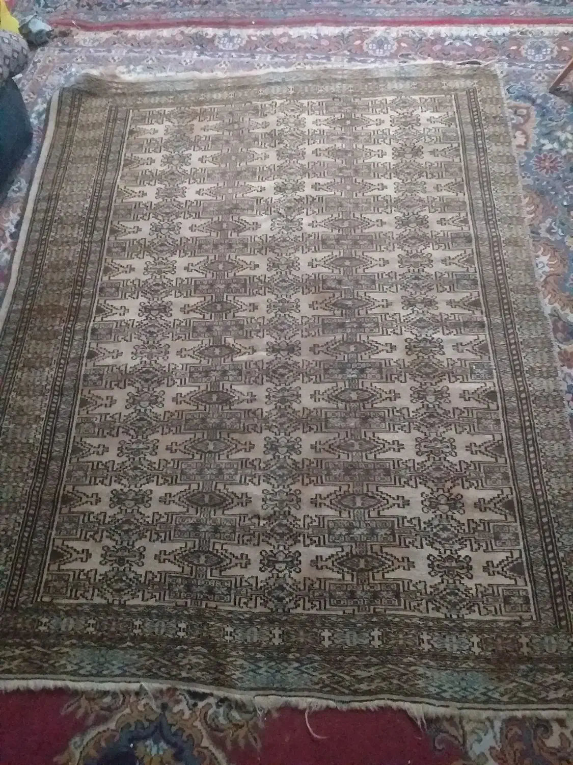 فرش دستبافت ترکمن|فرش|ورامین, شهرک مدرس|دیوار