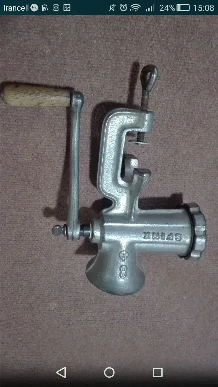 چرخ گوشت دستی قدیمی|ظروف پختوپز|بهبهان, |دیوار