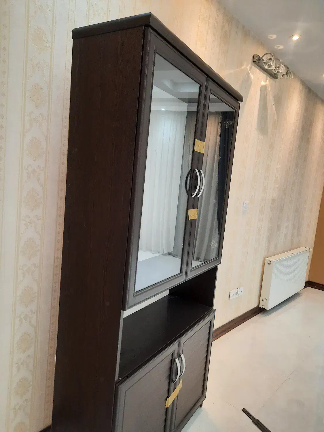 کتابخانه|کتابخانه، شلف، قفسههای دیواری|کرج, کوی مدرس|دیوار