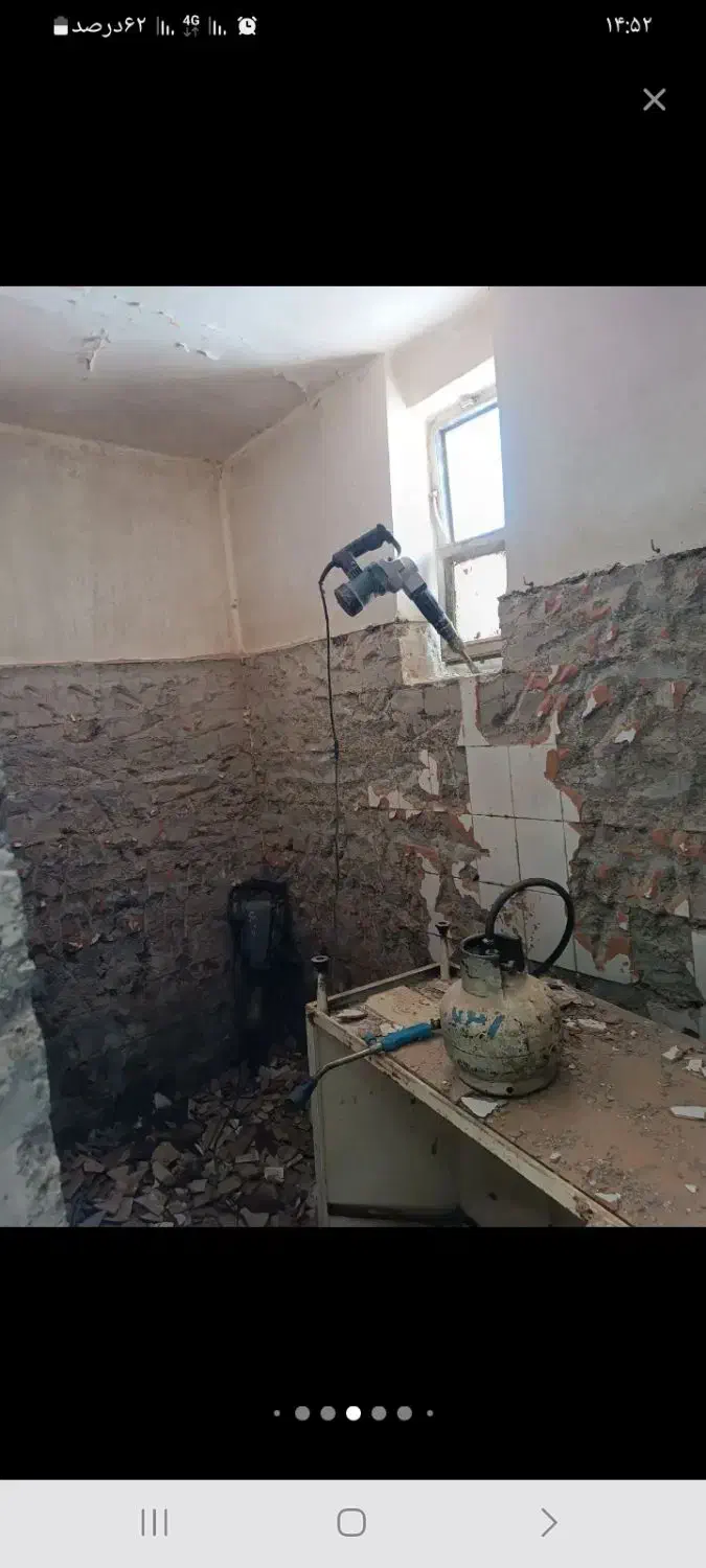 بنایی.تخریب. سیمان کاری.گج کاری. نظافت تعمیرات|خدمات پیشه و مهارت|زنجان, |دیوار