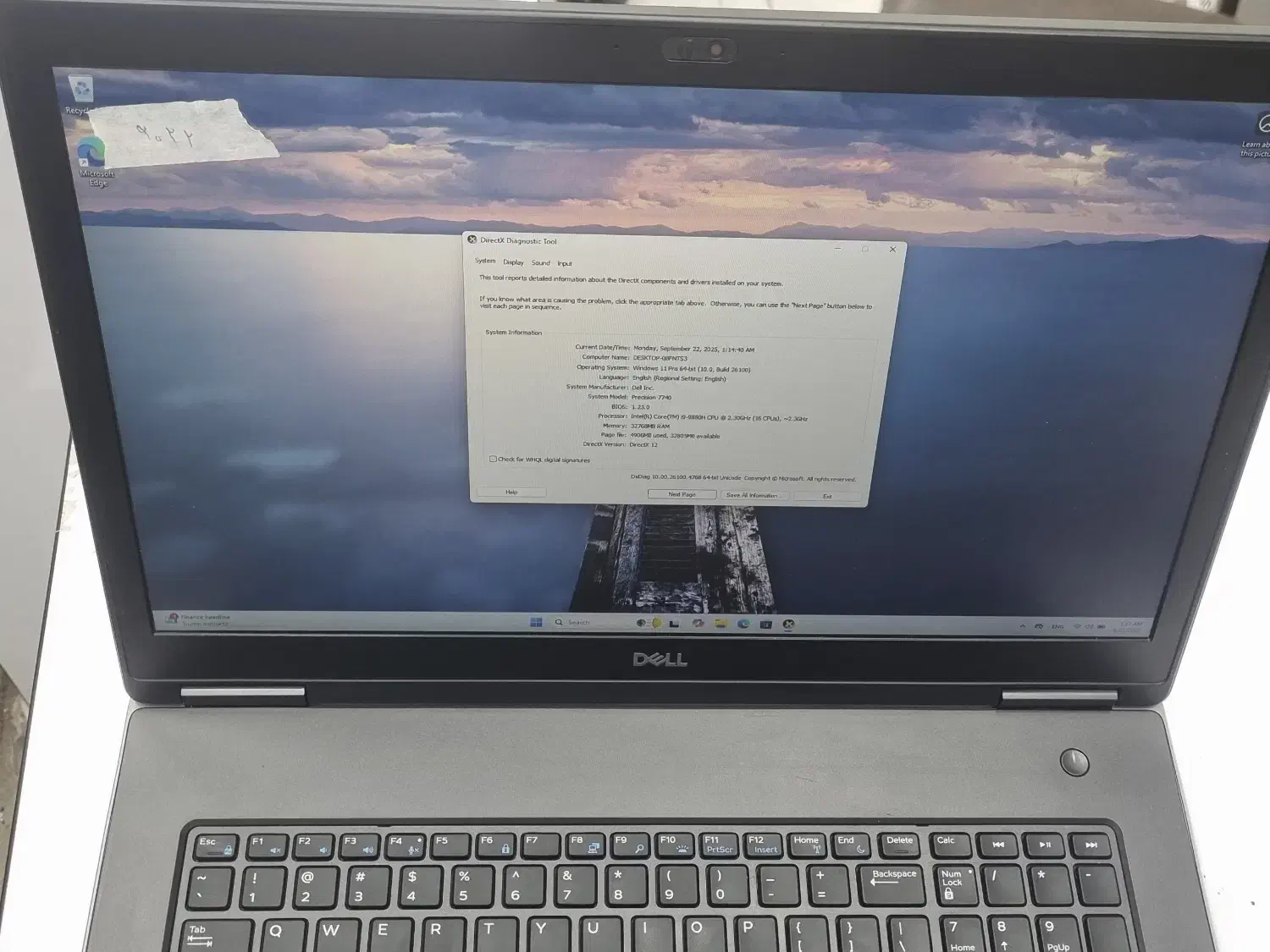 لپتاپ دل DELL PRECISION گرافیک RTX هشت گیگ CPU i9|رایانه همراه|بندر گناوه, |دیوار