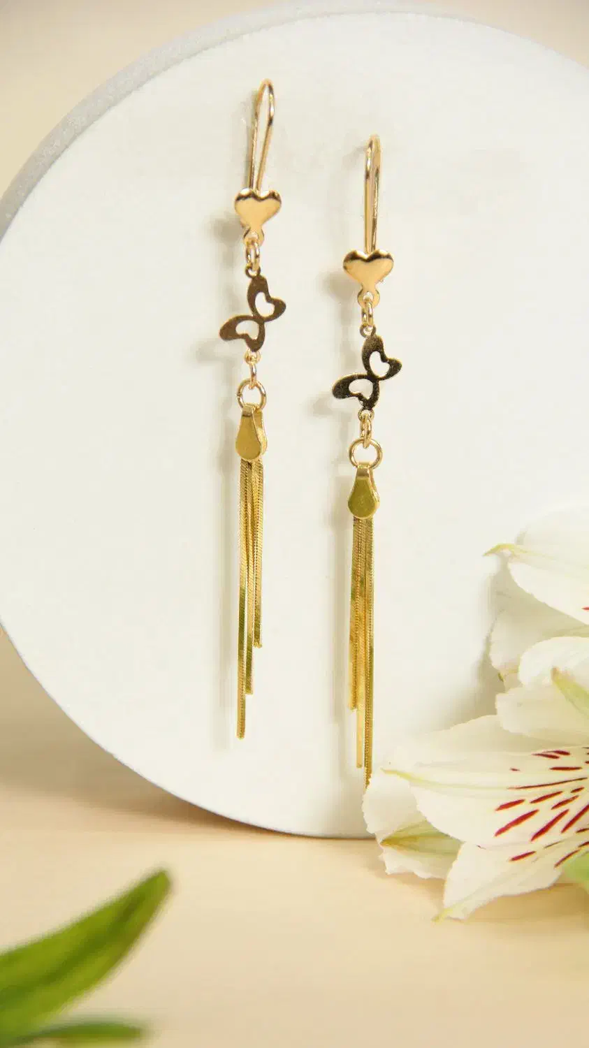 گوشواره آینه‌ای شراره دار اقساطی|جواهرات|قم, نیروگاه|دیوار