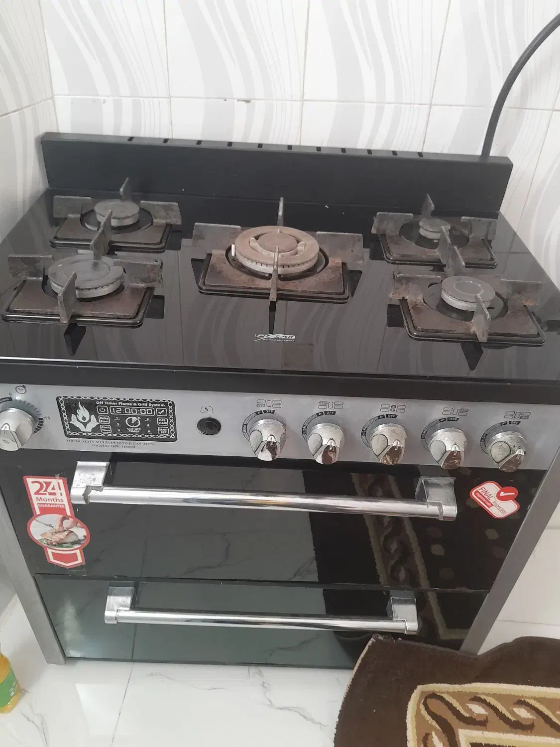 اجاق گاز فاینال پنج شعله جرقه زن طرح فر|اجاق گاز و لوازم برقی پختوپز|دالاهو, |دیوار