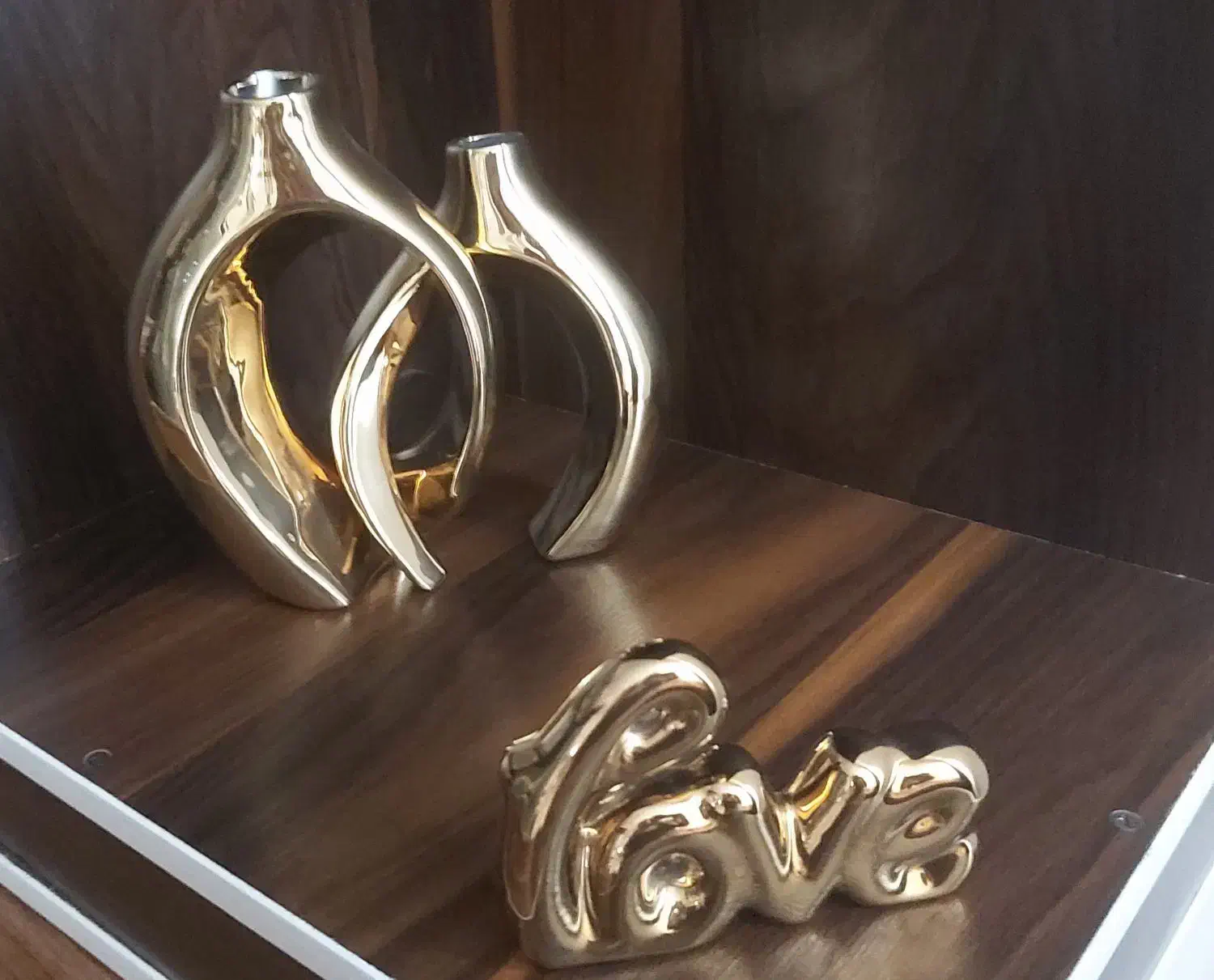 قووگلدان جاشمعی چوبی بسیارزیبا|مجسمه، تندیس، ماکت|دورود, |دیوار