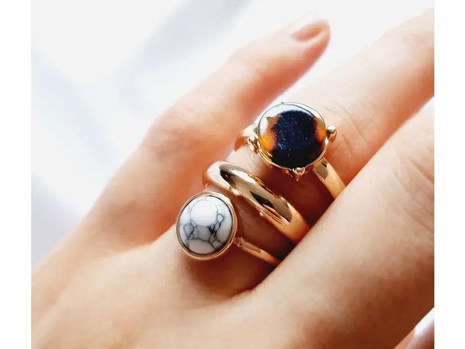 انگشتر طلایی چند تایی نگینی مدل چند رنگ|بدلیجات|شیراز, ملاصدرا|دیوار