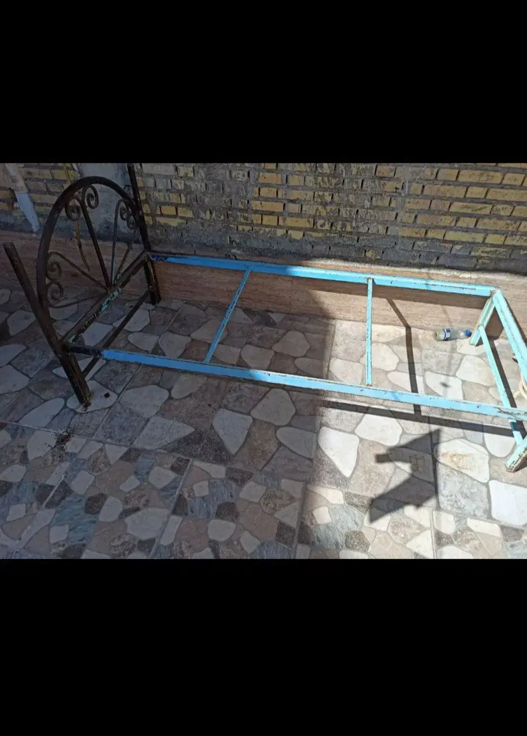 تخت یکنفره فلزی|تخت و سرویس خواب|رامهرمز, |دیوار