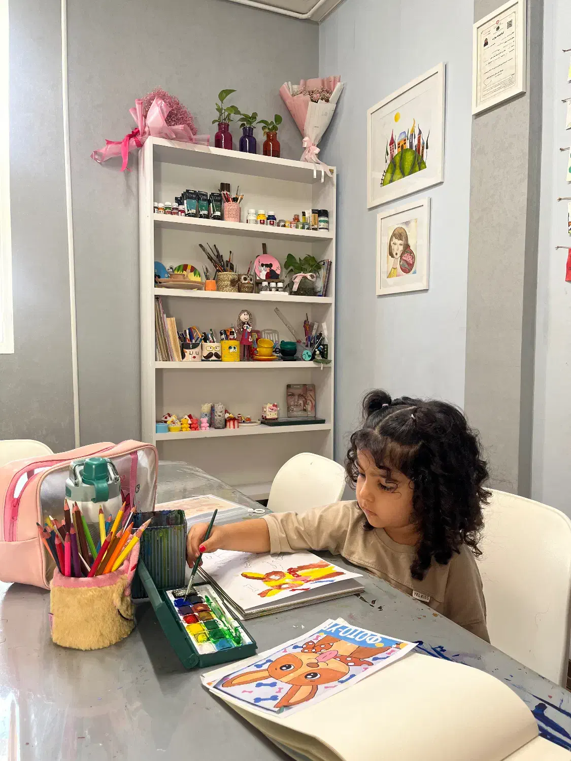 کارگاه نقاشی کودک|خدمات آموزشی|قم, بکایی|دیوار