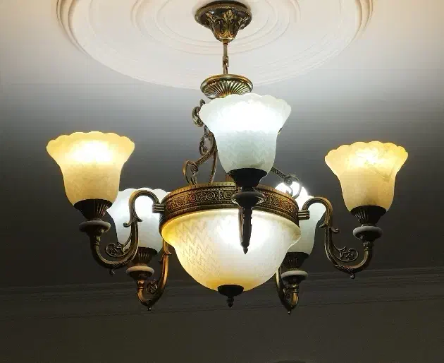 لوستر ۵ شاخه در حد نو|لوستر و چراغ آویز|تهران, قاسمآباد|دیوار