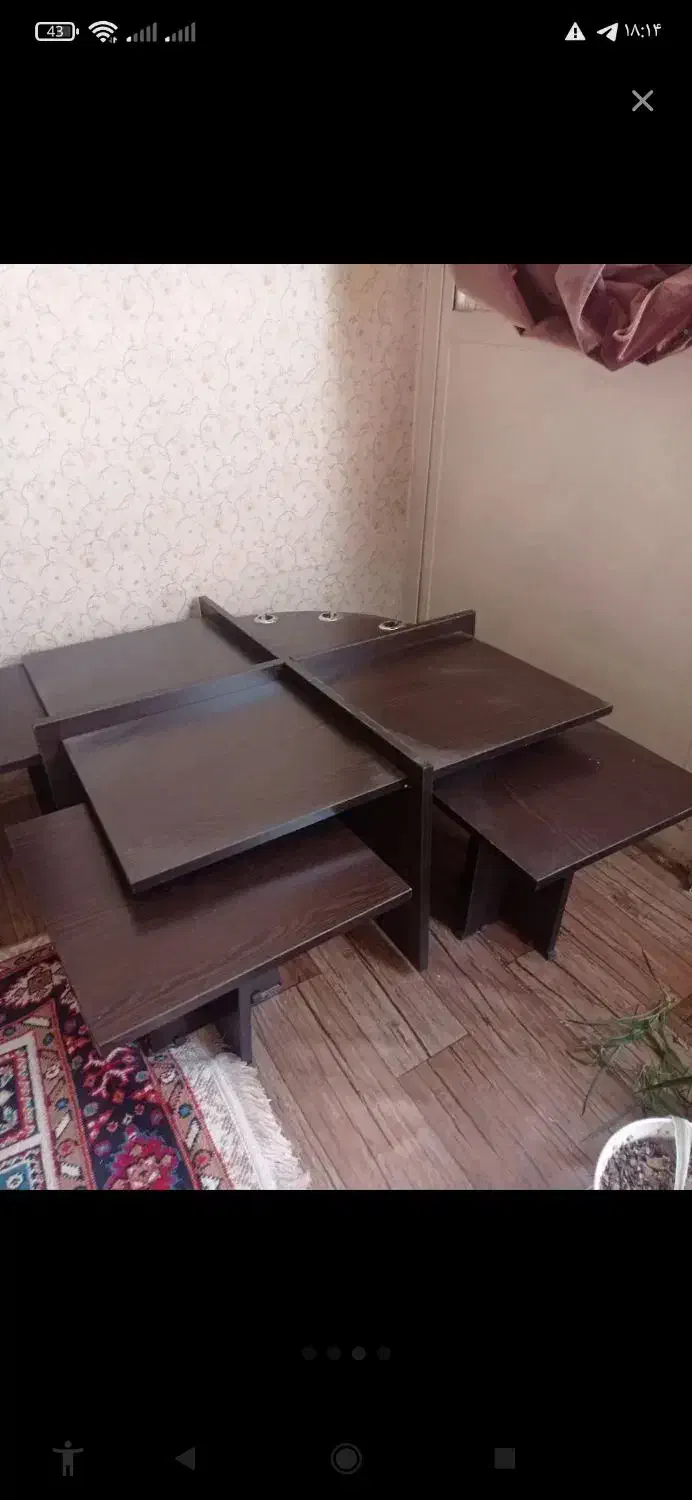 میز جلو‌مبلی|مبلمان خانگی و میز عسلی|قزوین, |دیوار