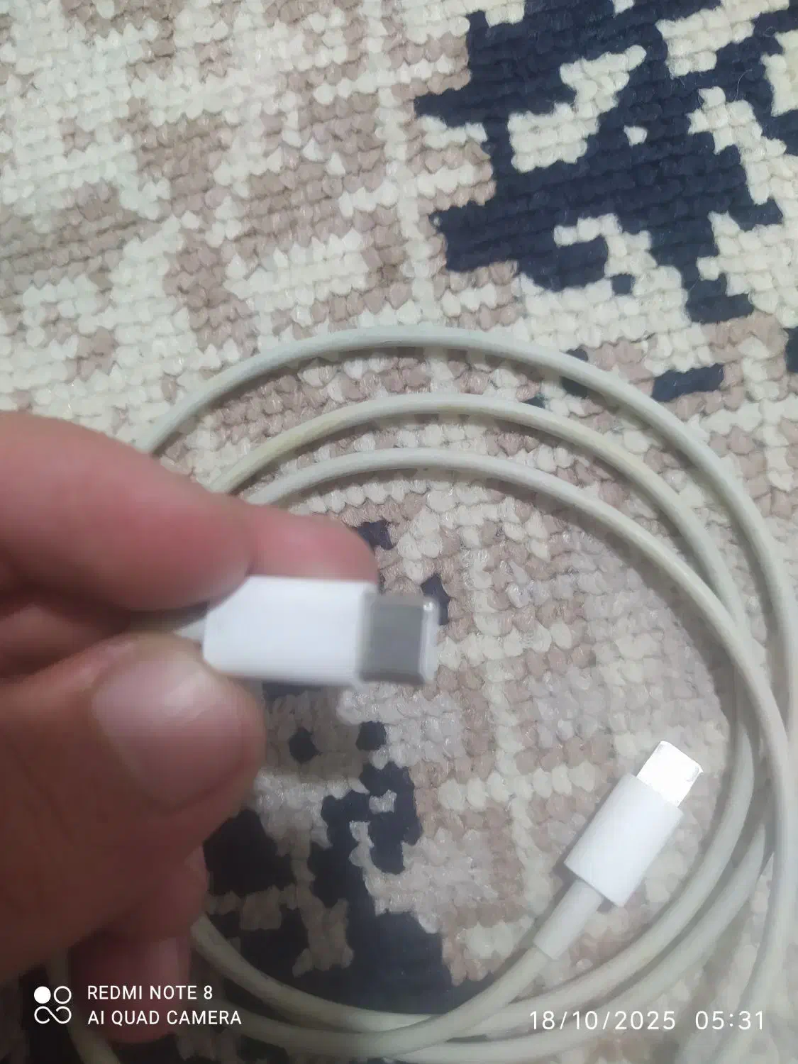 کابل شارژر آیفون اصلی|لوازم جانبی موبایل و تبلت|نورآباد, |دیوار