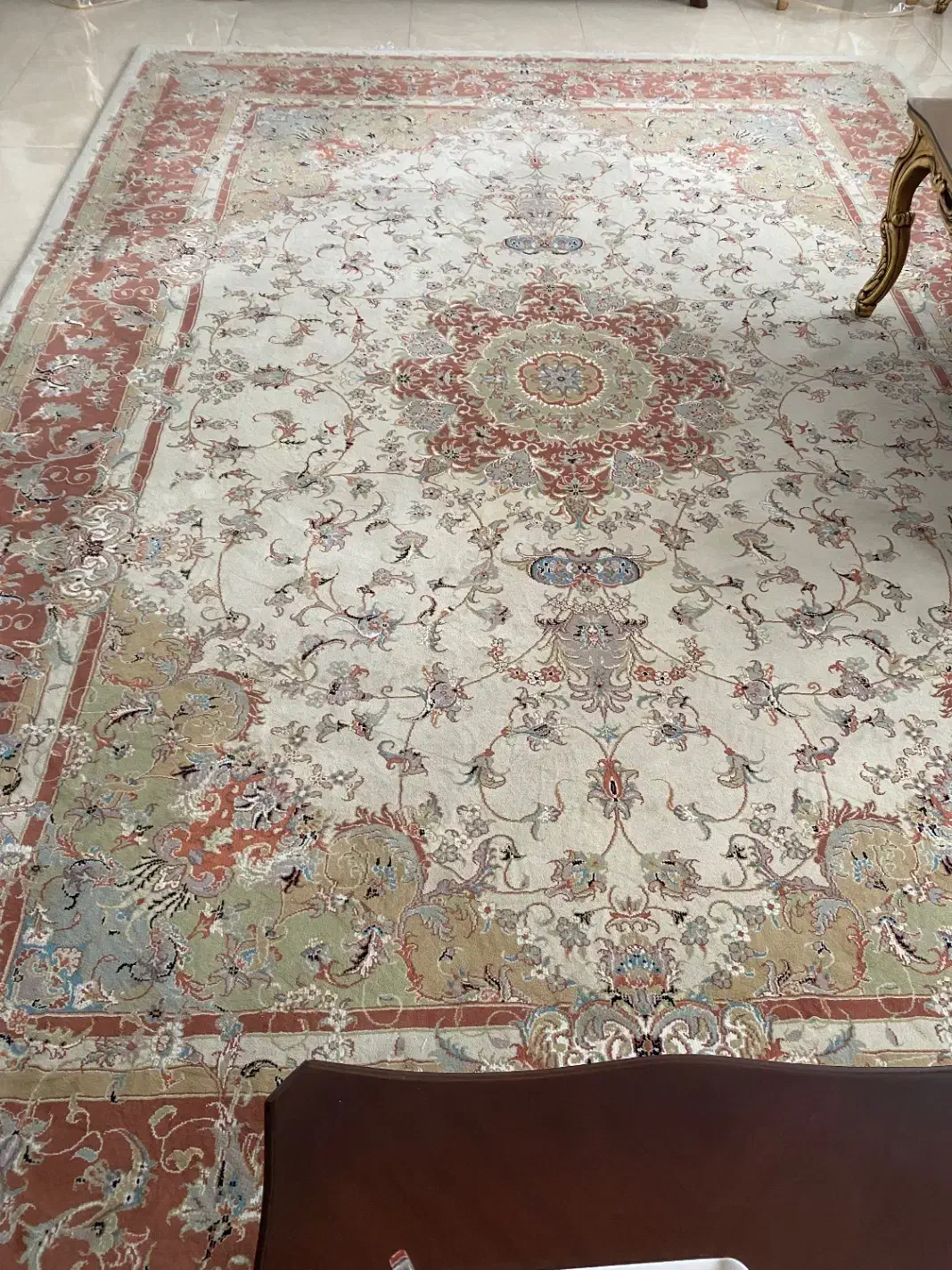 ۳تخته فرش مشهددرجه یک سالم خوش نقشه رنگ بژ|فرش|مشهد, آزادشهر|دیوار